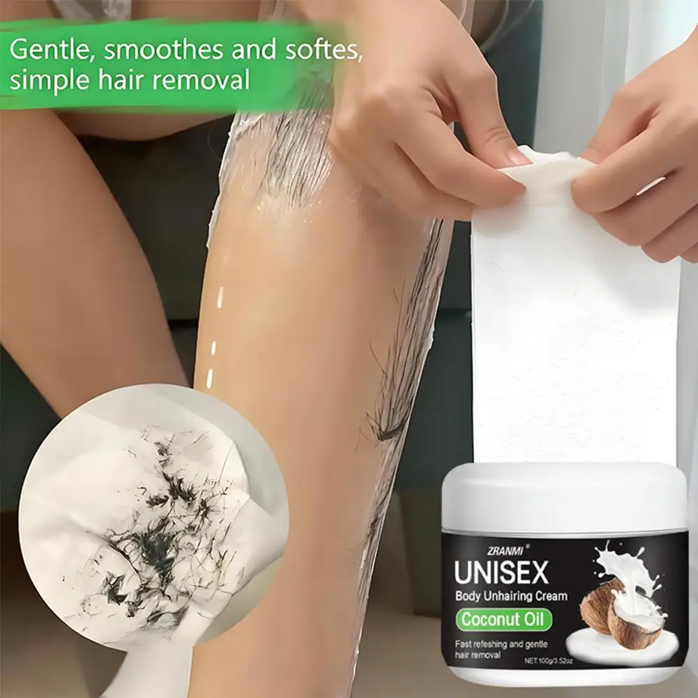 

Coconut oil lip hair removal balm Body hair removal and mustache removal mild and non-irritating moisturizing for girls Skincare