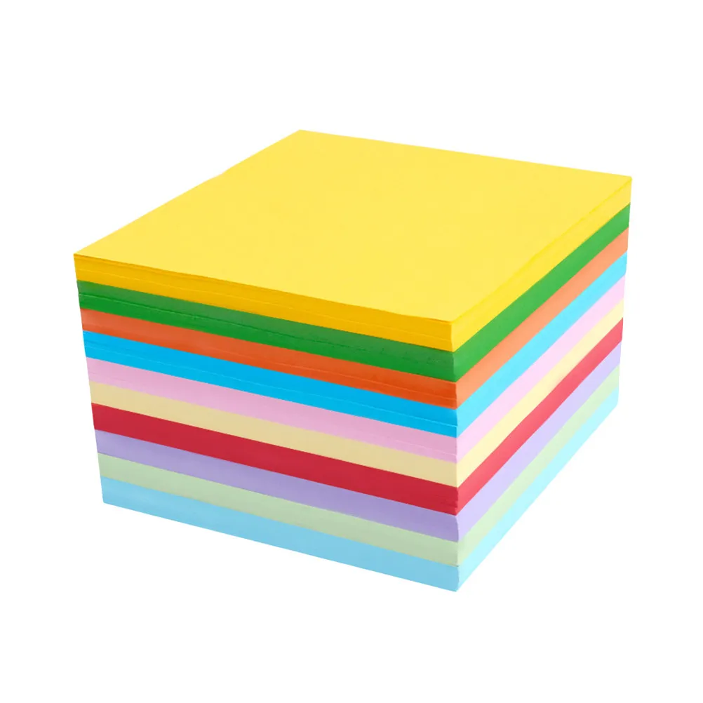 1000pcs 10cm Square Vibrant Origami Paper for Kids – Thick Craft Paper to Boost Color Recognition & Fine Motor Skills