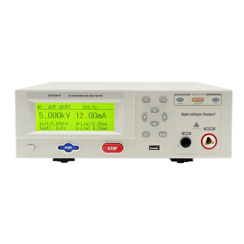 Chuangkai CKT9910 Program Control Safety Tester AC Withstand Voltage Tester 0.5kV~5kV AC Leakage Current 12mA Arc Test Functions