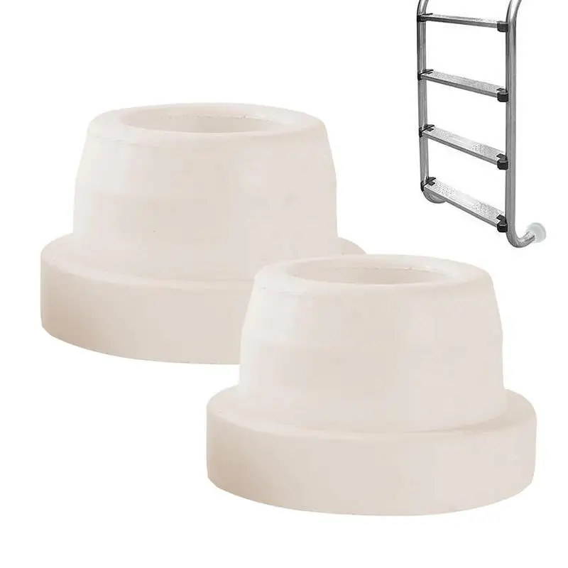 Pool Ladder Rubber End Caps Fit 1.90in Above Ground And Inground Pool Ladders 2pcs Durable Rubber Caps For Pool Ladder Steps