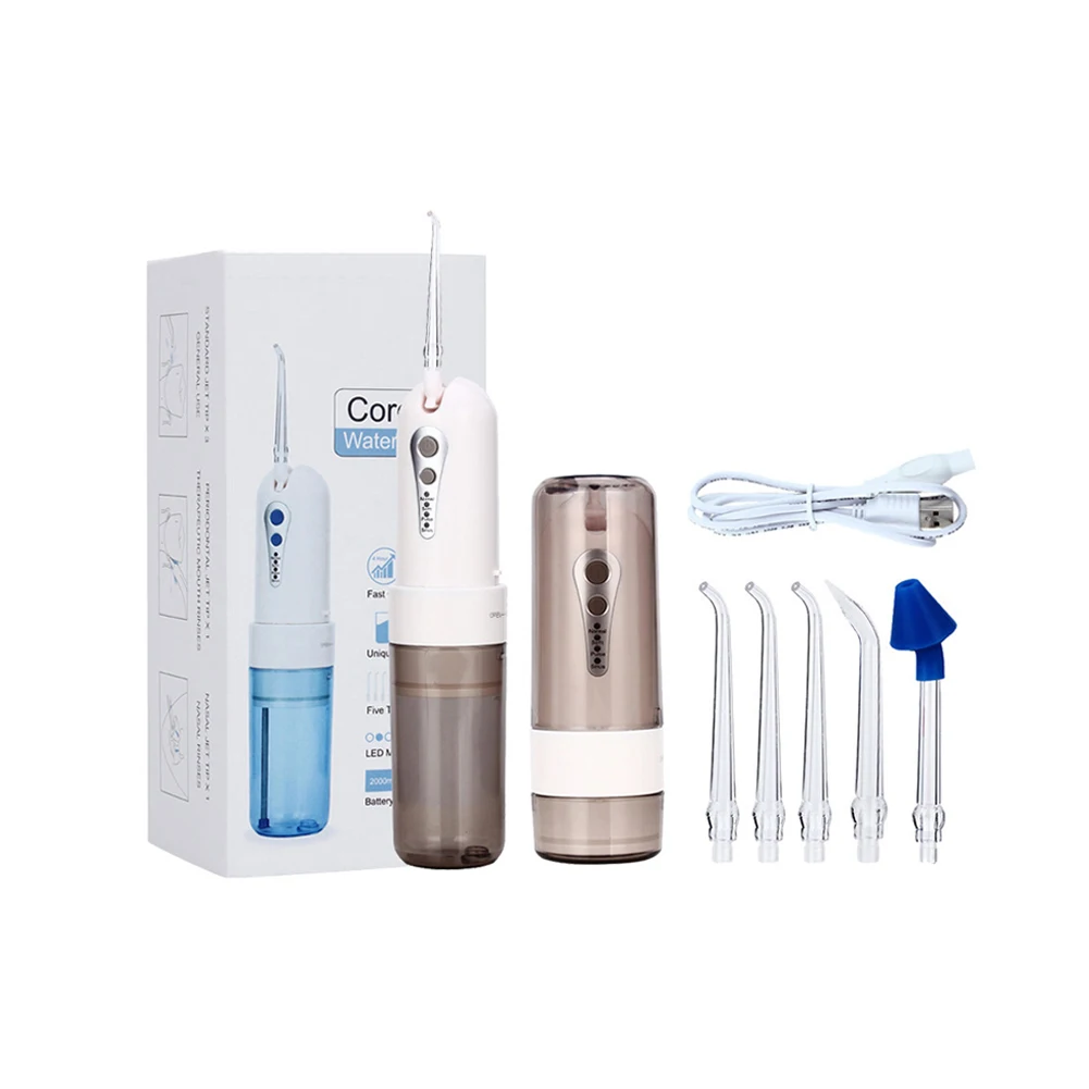 Top Grade Dental Water Flosser 200ML Electric Oral Irrigator 4 Working Modes Teeth Brace Implants