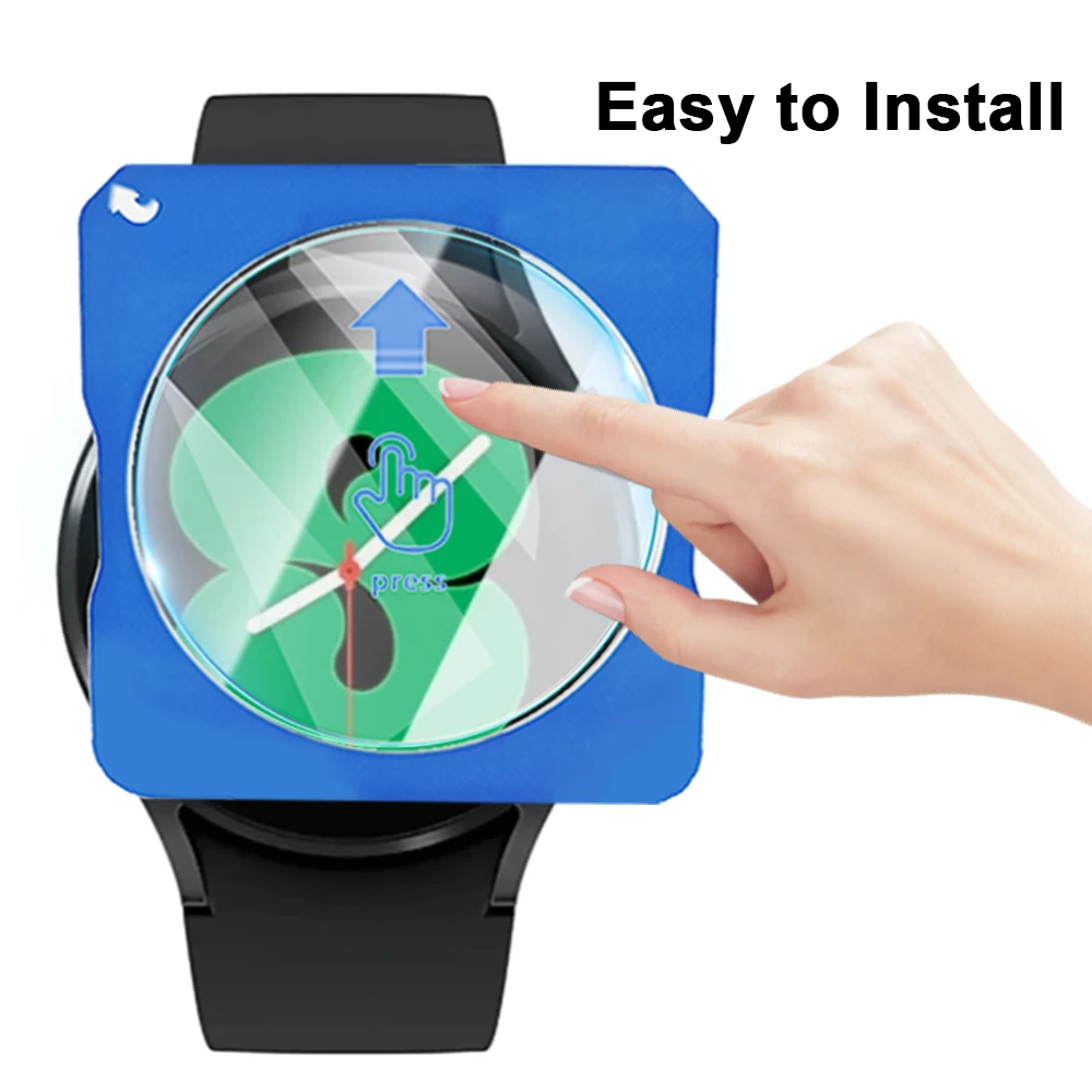 1-5Pack Easy to Install Tempered Glasss for Samsung Galaxy Watch 7 6 5 4 Classic 40/44mm 7Ultra 47mm Screen Protector Protective