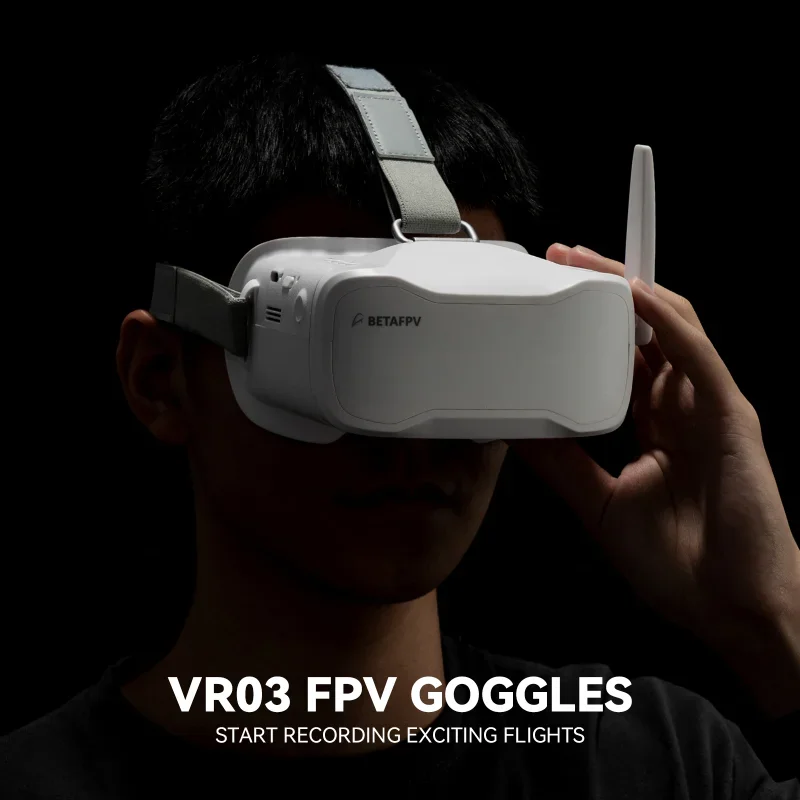 Betafpv vr03 fpvゴーグル、ストレージdvr、録画、48ch rcレースドローン、64GB