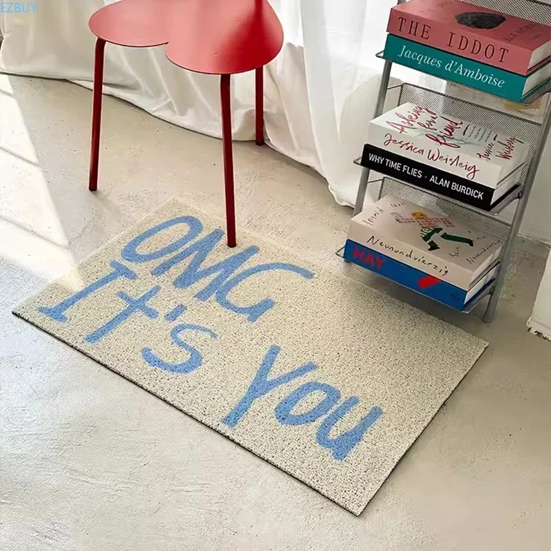 PVC Coil Welcome Doormat Rug Cuttable House Entrance Mats Carpets Carpet Anti Dust Floor Pad Outdoor Garden Home Room Decoration