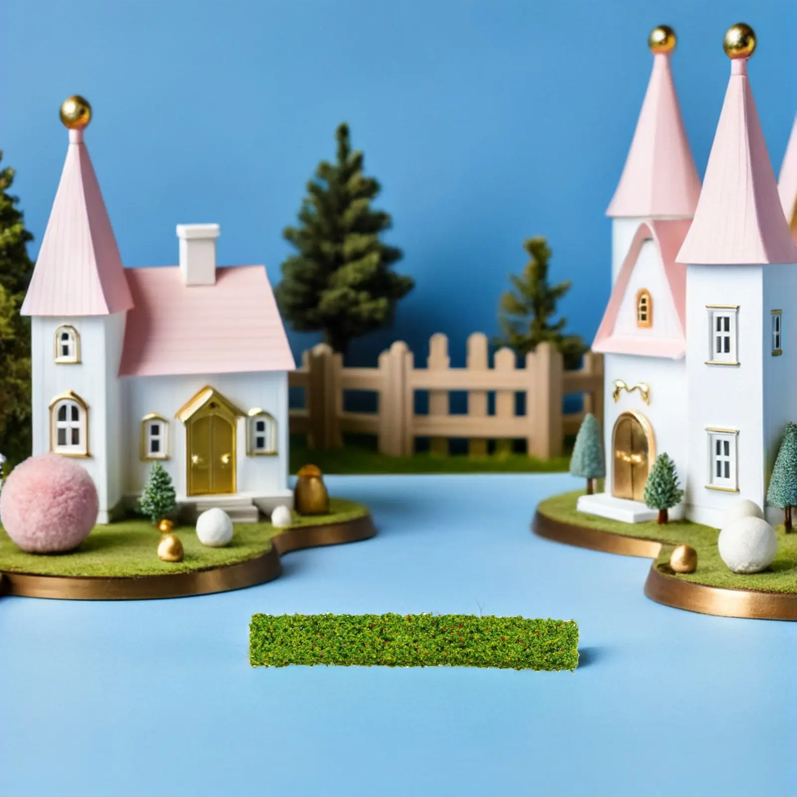 Miniature Shrub Clusters 6Pcs Static Grass Tufts for Model Railroad Scenery Garden Diorama DIY Landscape