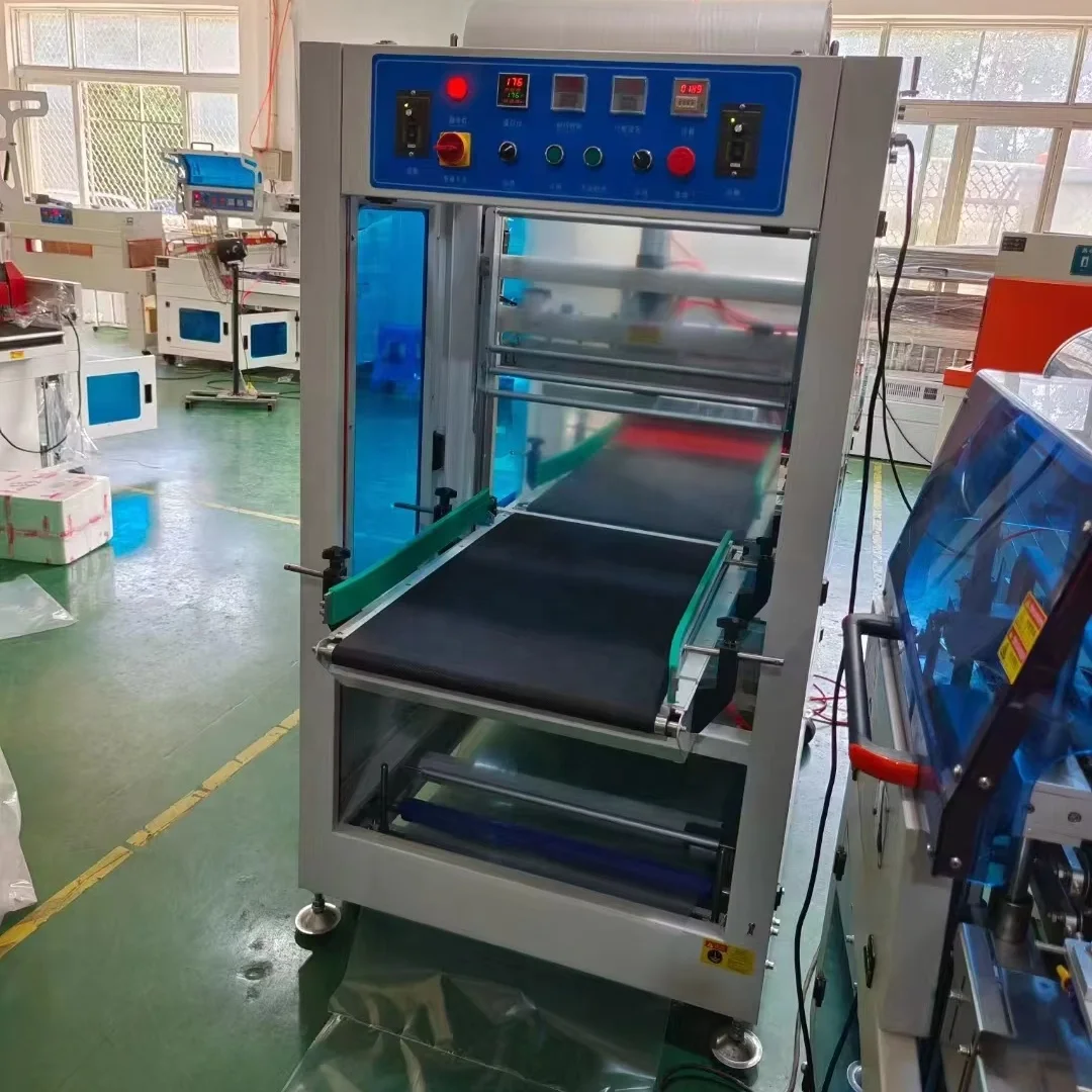 L Bar POF PE Heat Shrink Wrapping Packing Machine Wrap Cutting Machine FQL450LA Sealing Cutting Shrink Plastic Packaging Sealers