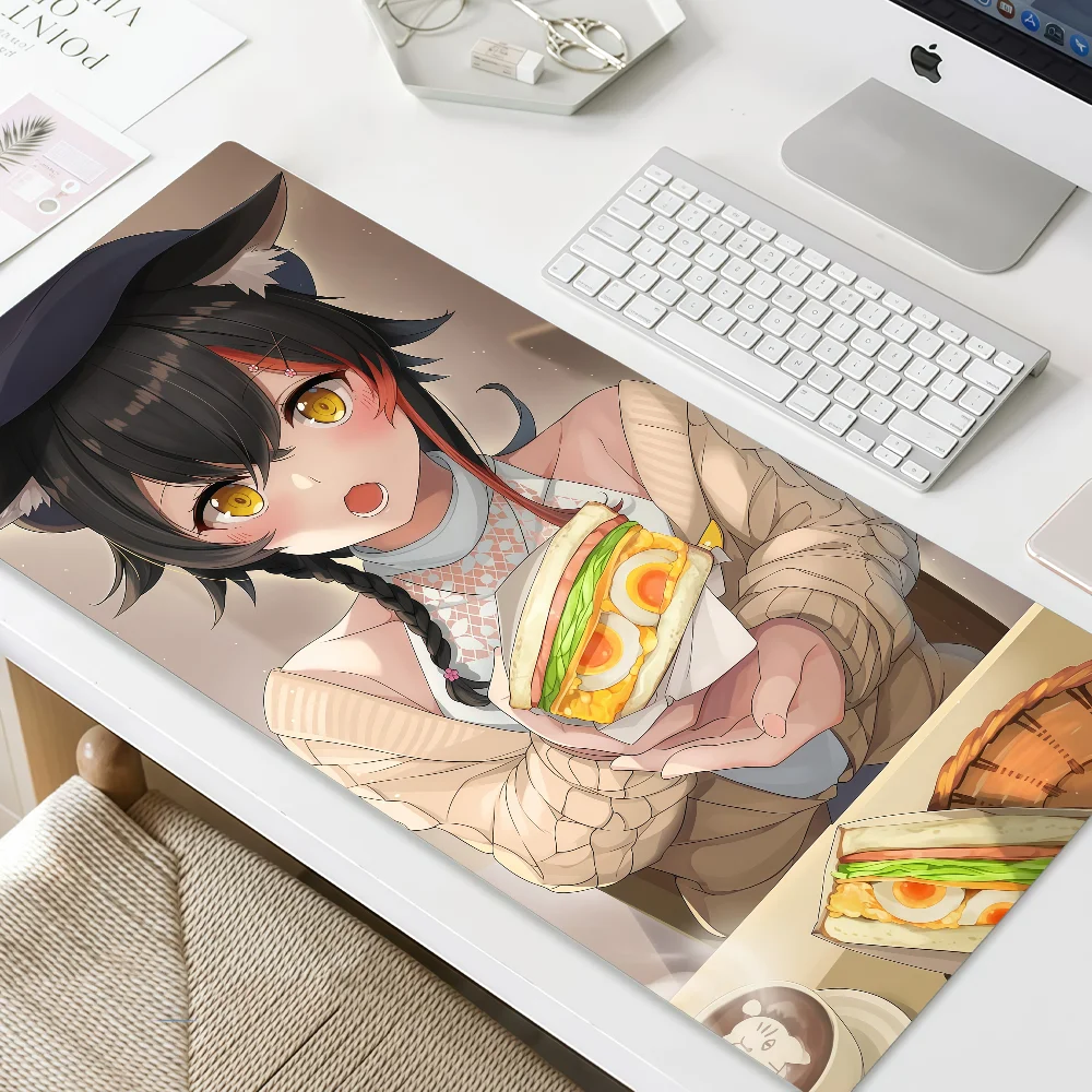 Idol Mouse Pad MousePad Non-slip Lockedge Office Student Gaming Thickened Large Writing Pad Virtual Mio O-Ookami Cushion