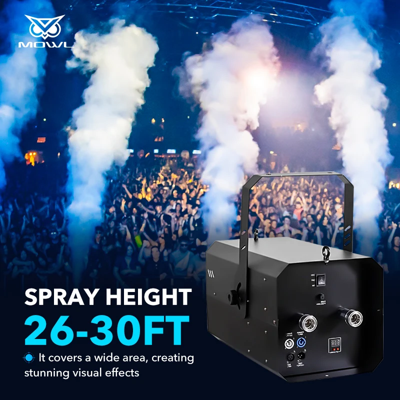 Stage Effect Powerful 2 Smoke Outlets Suspension 10-12 Meters Spray DMX Co2 Jet Cryo Cannon Machine