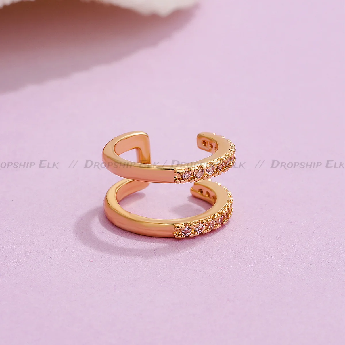 섬세한 지르콘 귀여운 클립 귀걸이, 여성 버클 이어 커프, 피어싱 없음, 가짜 연골 귀, 여성용 패션 주얼리