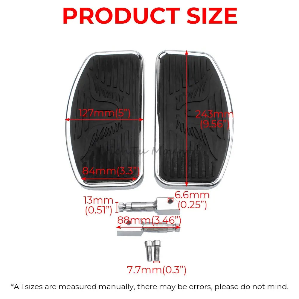 Brand New Front Rider Floorboards For Honda Vt125C/Vt600/750 Shadow Vlx/Spirit/Black Widow Nv400/600 Steed(Vlx) Magna 1993-2003