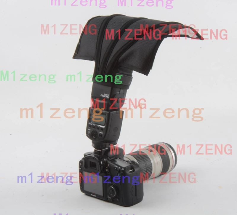 Universal cloth Flash Light Foldable Reflector Snoot beam Softbox Diffuser Bender Tube for Canon Nikon Yongnuo pentax flashgun