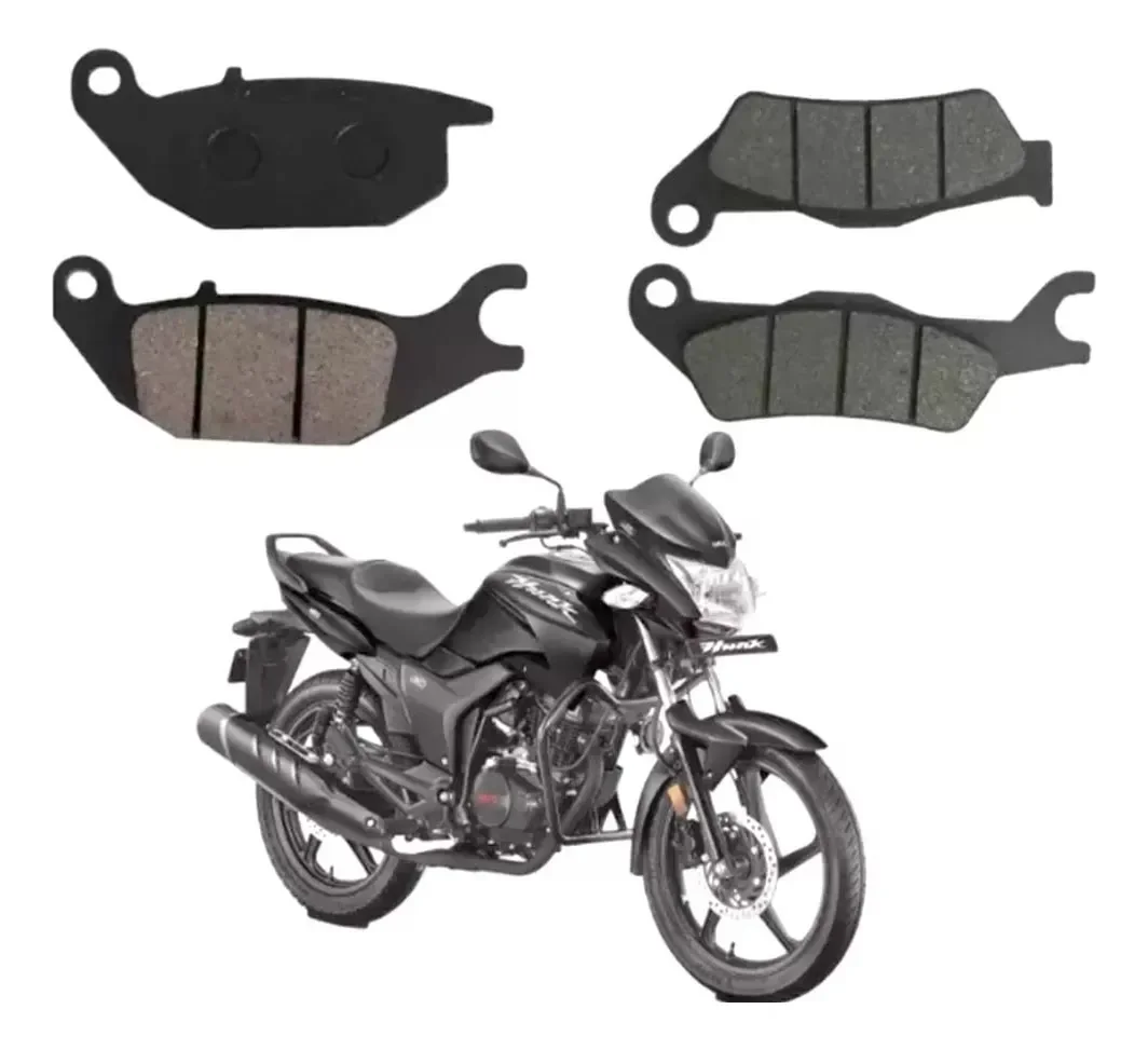 Motorcycle Hunk 150 Front Brake & Rear Brake Fit For Hero High Friction Brake Pad Hunk 150 Parts
