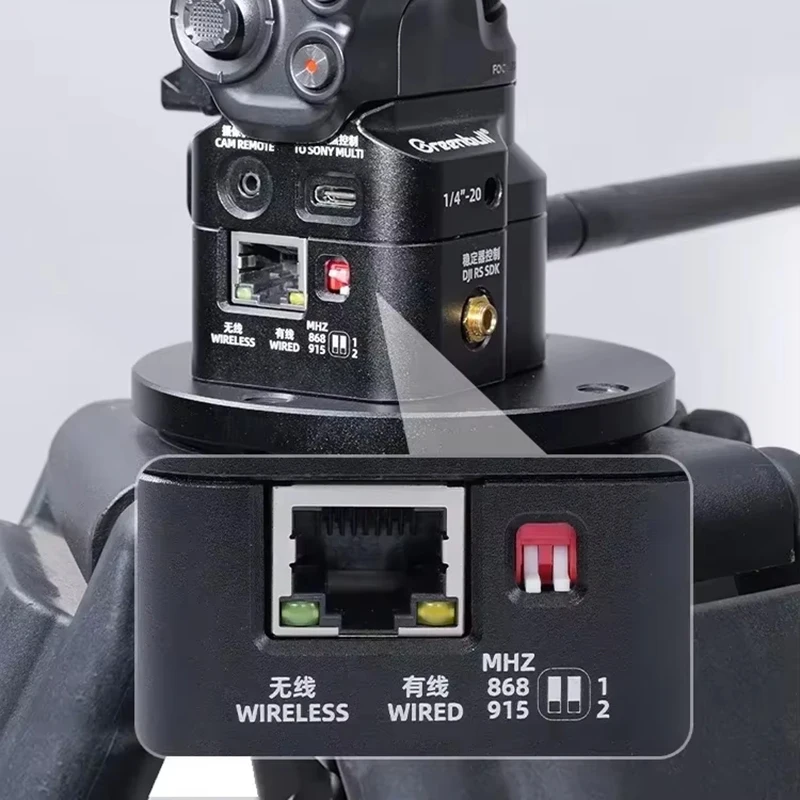 Greenbull RCP-2 Sistema de cámara de control remoto de doble cámara para DJI RS4 PRO RS4 RS3 PRO RS2 Estabilizador de cámara