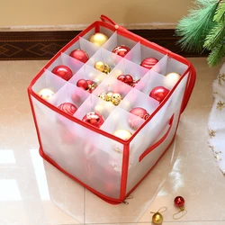 Christmas Bauble Storage Box With Dividers XMas Tree Decorations Ornaments Baubles Storage Container For 64 Baubles And Decor