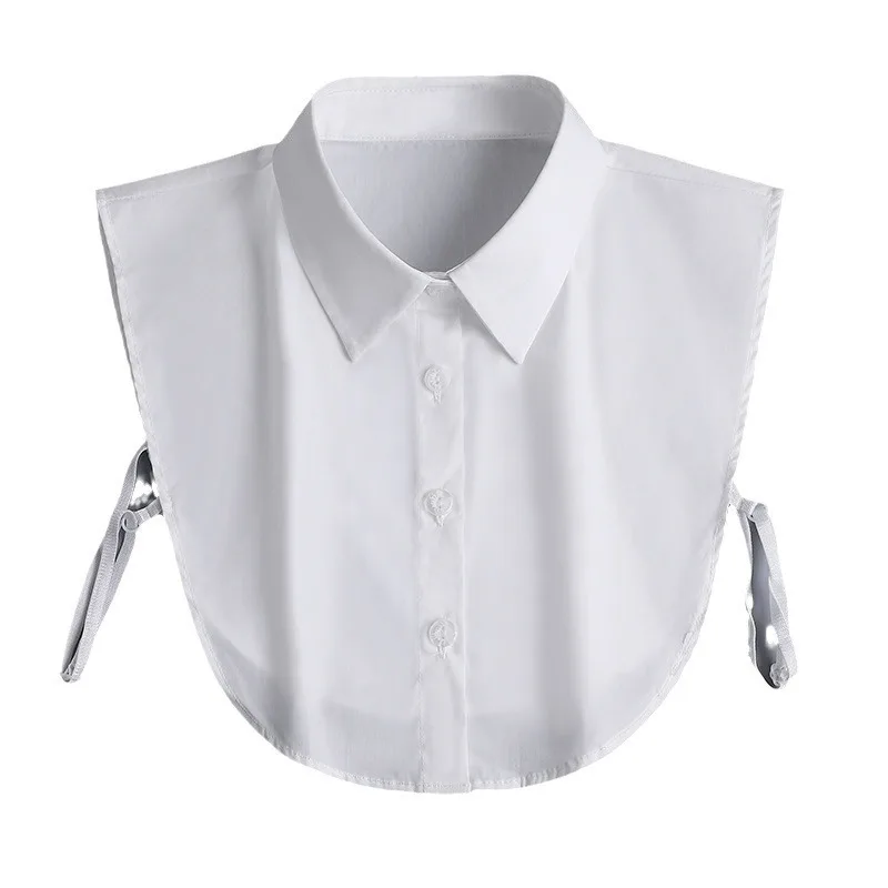 Fake Versatile Pointed Round Neck Autumn Winter Simple Shirt Sweater Decorative For Warmth And Cold Resistance