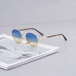 Round Tinted Sunglasses Spring Legs Oversize Sun Glasses Women 2023 Polarized Sunglasses Men Fashion Sunglasses Women