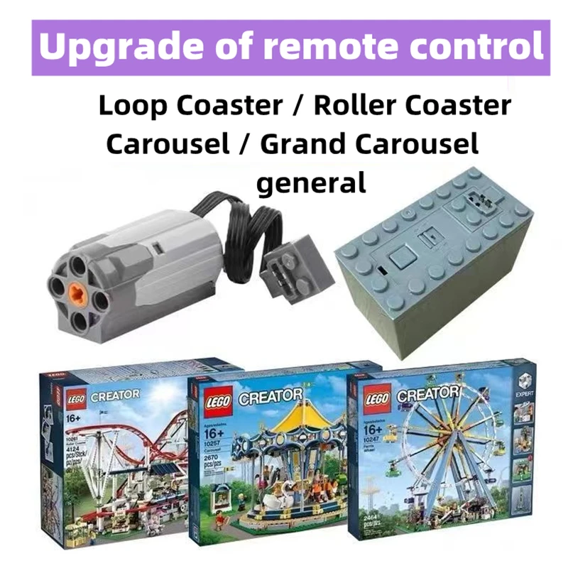 

IN STOCK Motor Remote Control LED Light Set For Loop Coaster Compatible With LEGO 10303 10261 10196 Building Blocks Bricks Toys