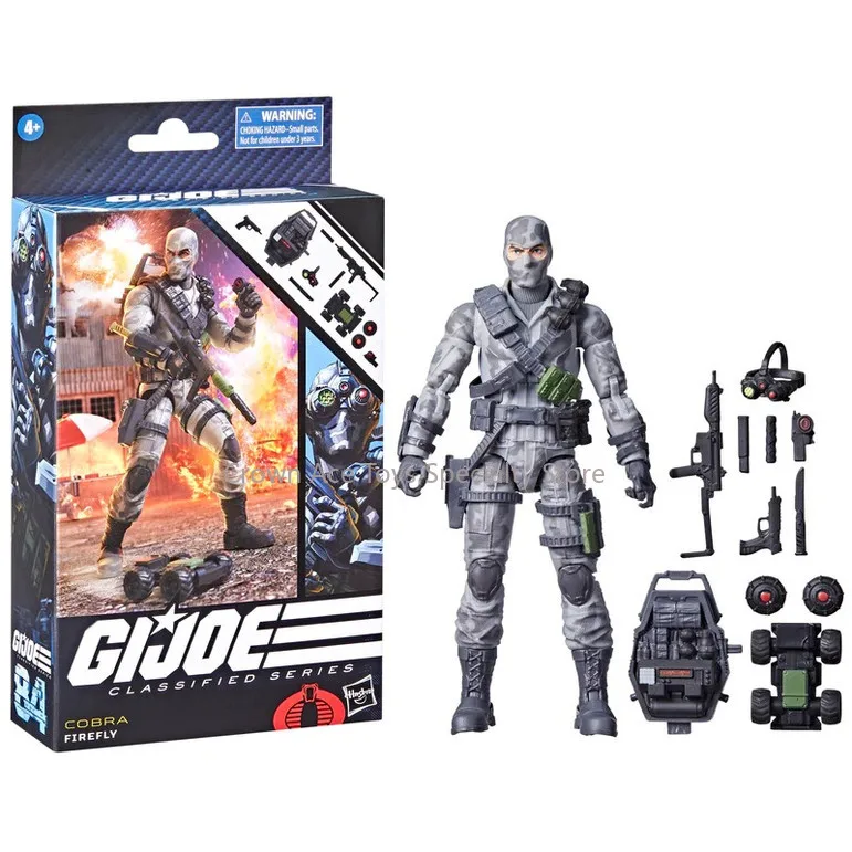 Hasbro G.I. Joe Wave-Figurines d'action Firefly Crimson Viper, Low Light, Grunt Snow Serpette, 13 Dahchuk, ChimToys Butter, Holiday Gifts