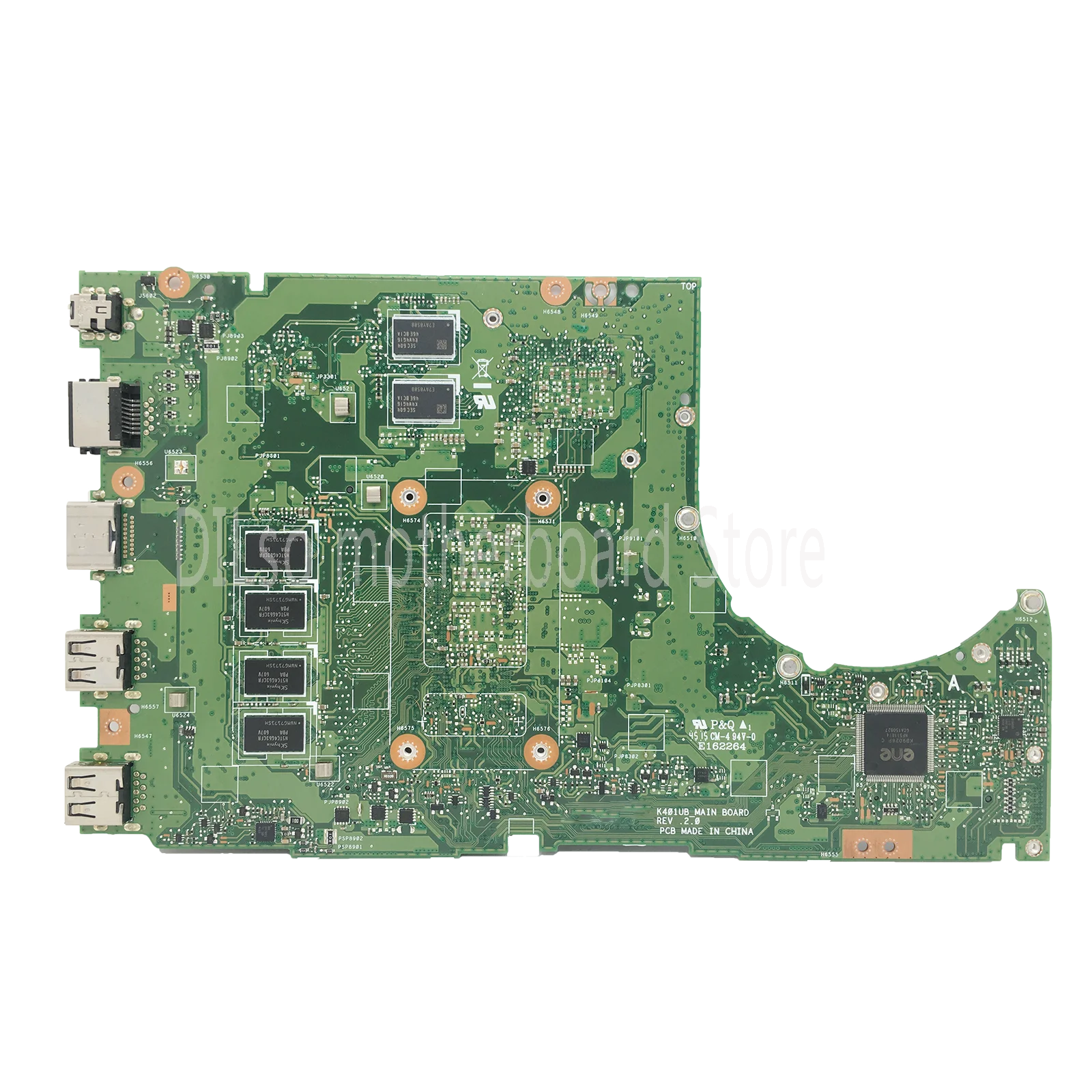 K401UB Laptop Motherboard For ASUS K401UQK K401U A401U A401UQ V401UQ V401U Mainboard  With 4GB/8GB RAM I3 I5 I7 6th 7th Gen