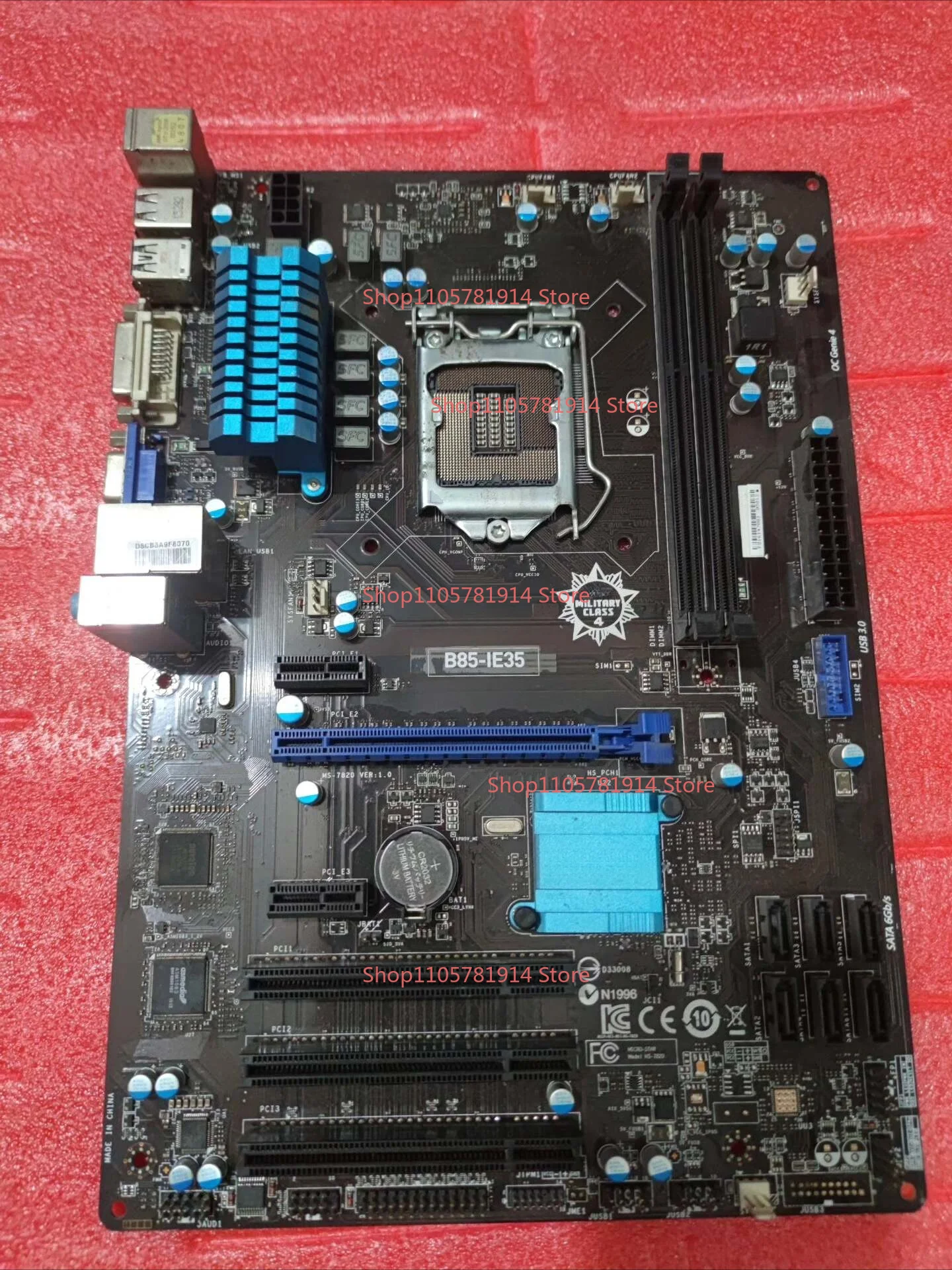 For MSI B85 IE35 Desktop Main Board LGA1150 Pin ATX Large Board Without Baffle