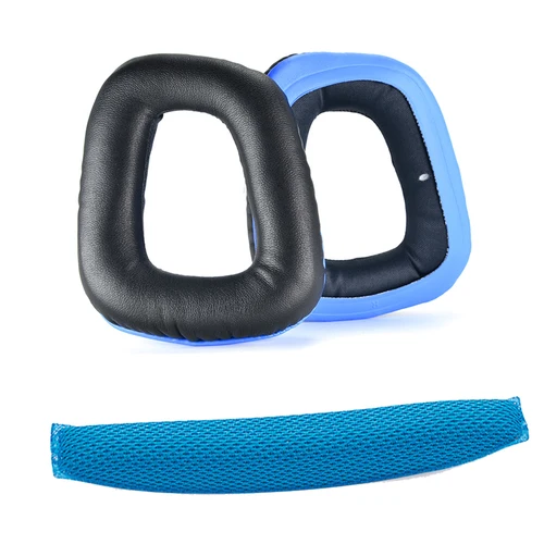 Imagen 2 del producto Almohadillas de repuesto para auriculares Logitech G331, G430, G432, G332, G930, G4331, almohadillas para auriculares, cojín para haz de luz