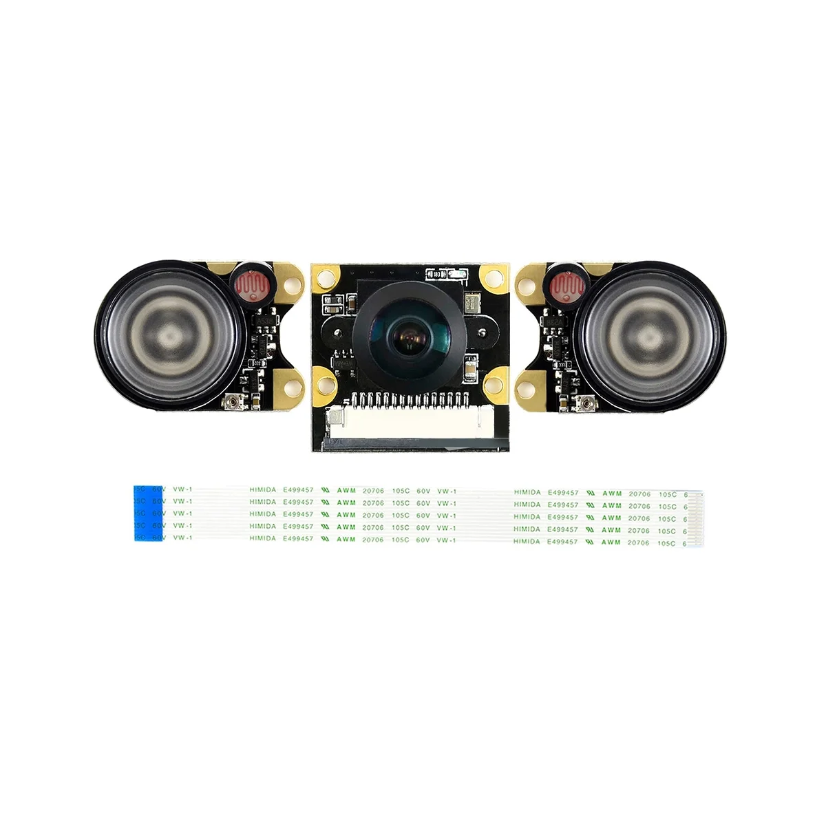 Waveshare IMX219-160IR 8MP Camera Module Infrared Night Vision Camera Support Face Recognition for Jetson Nano