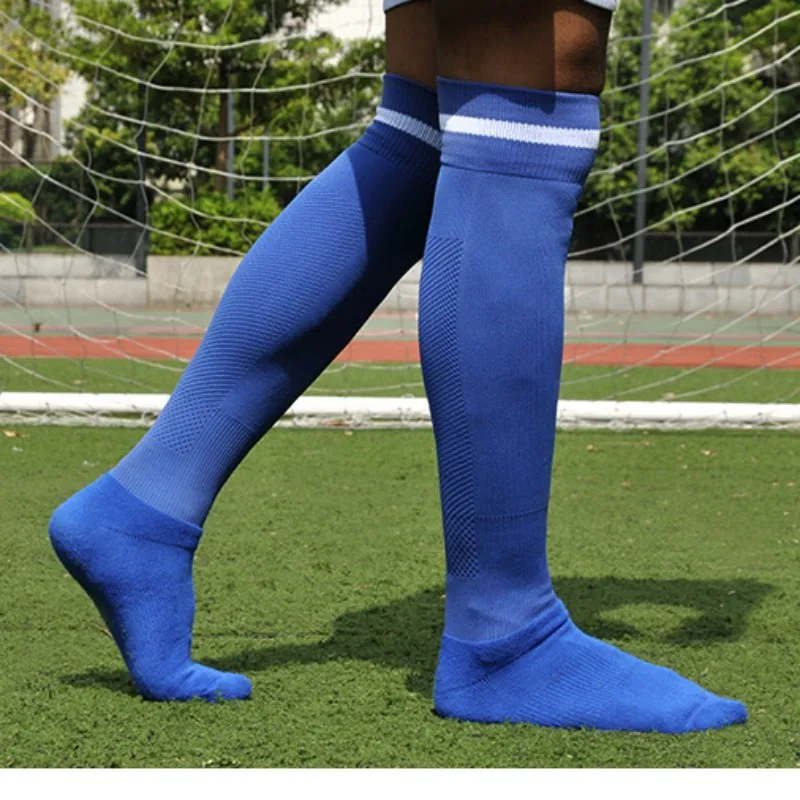 Unisex Compression Socks Football Socks Non-slip Long Tube Knee High Stockings Socks Striped Soccer Socks Running Sports Socks