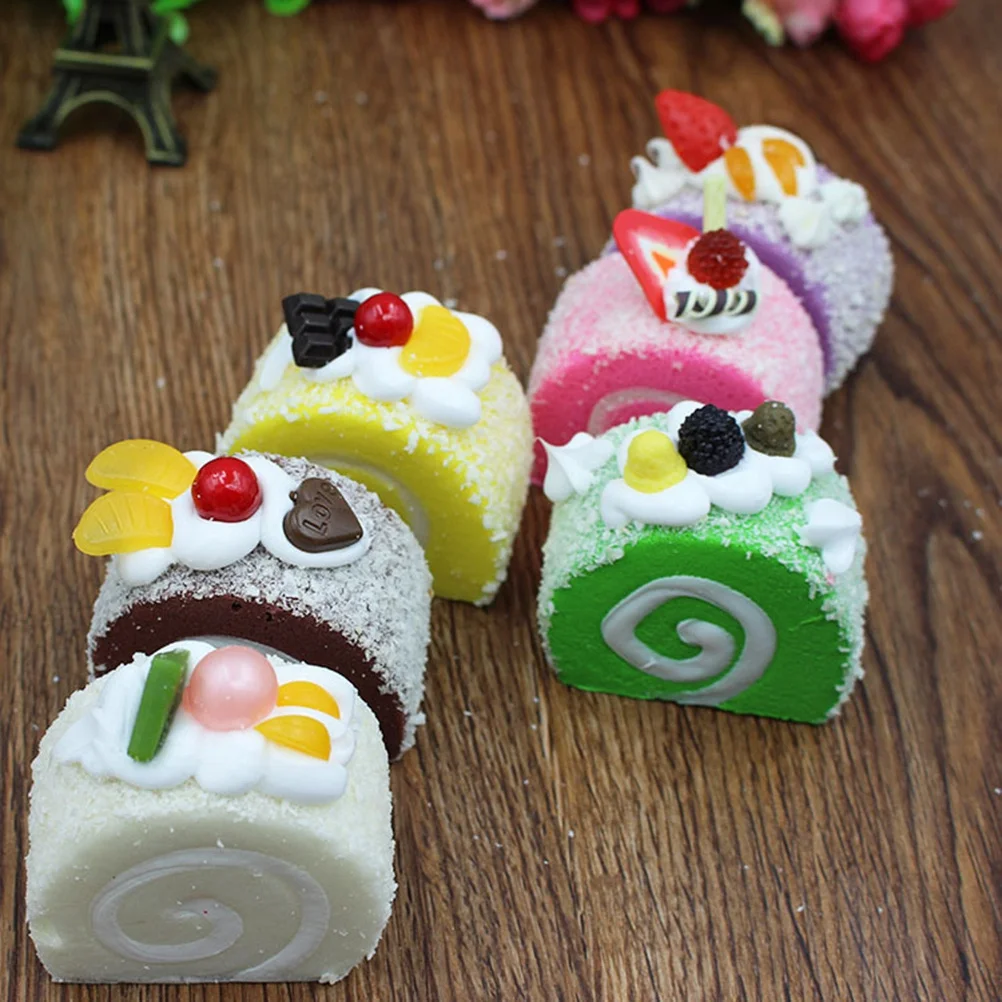 

Artificial Cake Simulation Realistic PU Sprinkle Dessert Decorative Prop for Home Kitchen Party Office Bakery Restaurant Display