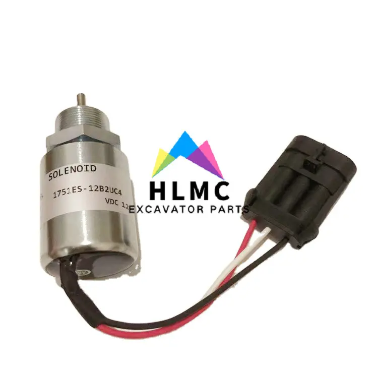 Toro Tractor 3000D L3E L3E2 L3A L3C Diesel Engine Stop Solenoid 12V 24V MM436629 1751ES-12B2UC4 Fuel Shut Off Solenoid