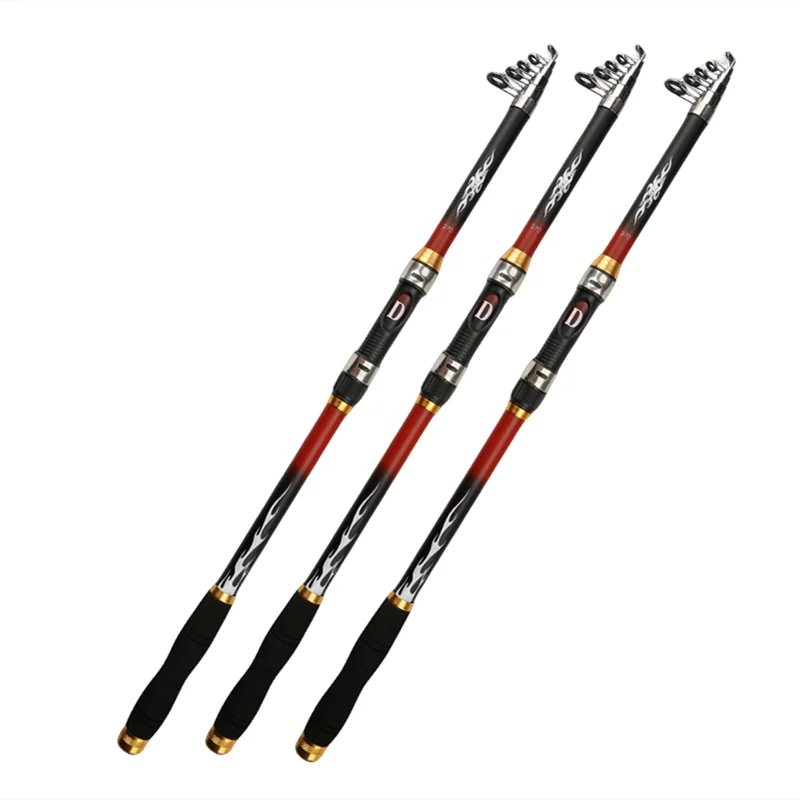 

Professional Fishing Rod Carbon Fiber 2.1-3.6mM Sea River Fishing Ultralight Telescopic Spinning Ring Rod Fishing Stick