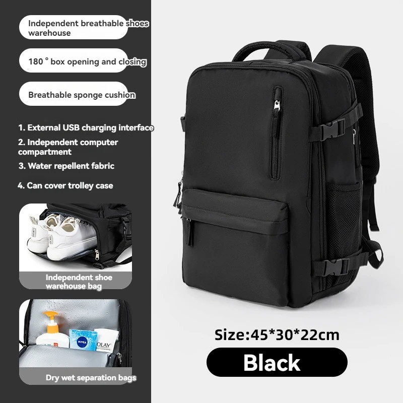 Business Backpack Waterproof Male Travel Laptop Fashion Packs Student Large-capacity Schoolbag Women Female Travel Backpack