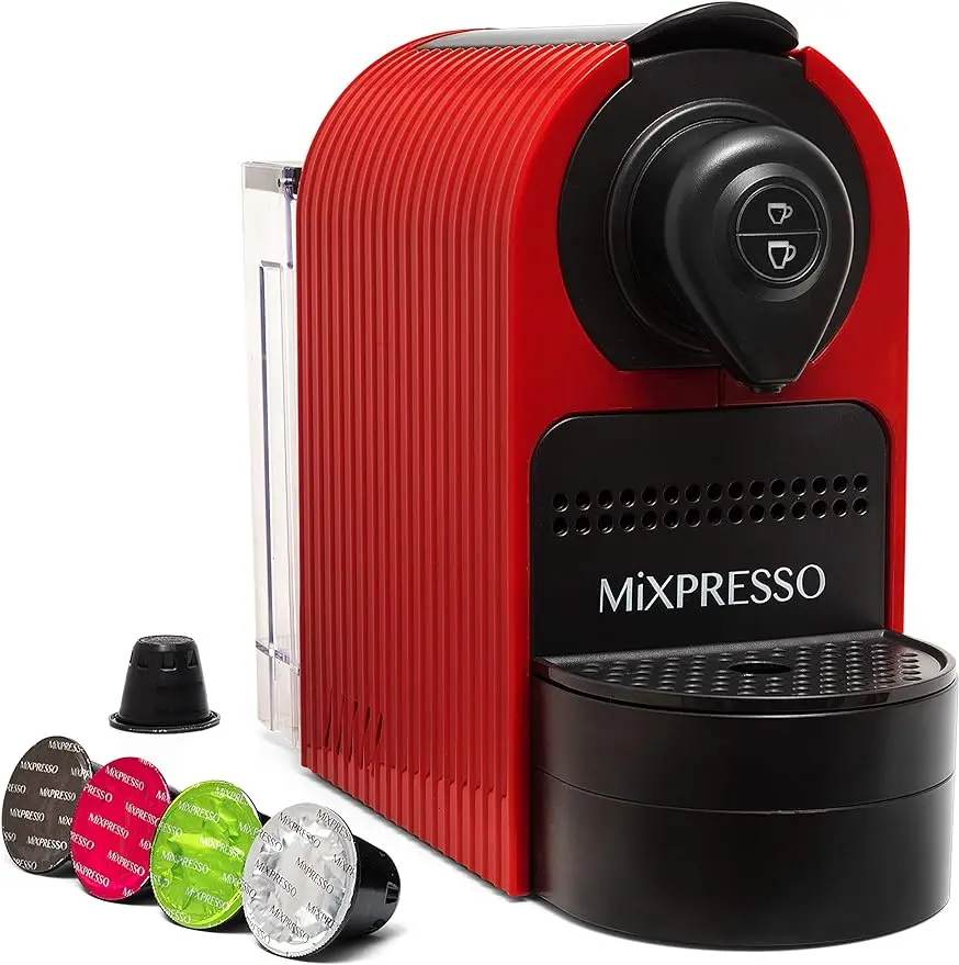 Espresso Machine for Nespresso Compatible Capsule, Single Serve Coffee Maker Programmable Buttons for Espresso and Lungo