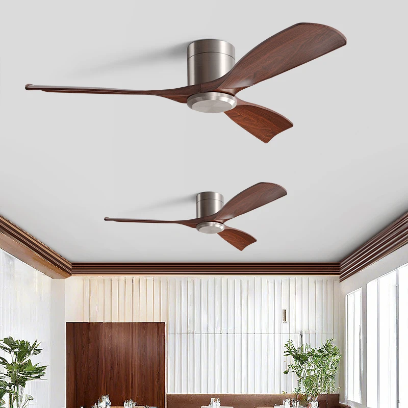 Ceiling Fan with Remote Control, Modern Indoor/Outdoor Ceiling Fans,Quiet and Reversible DC Motor, 3 Blades with Strong Wind