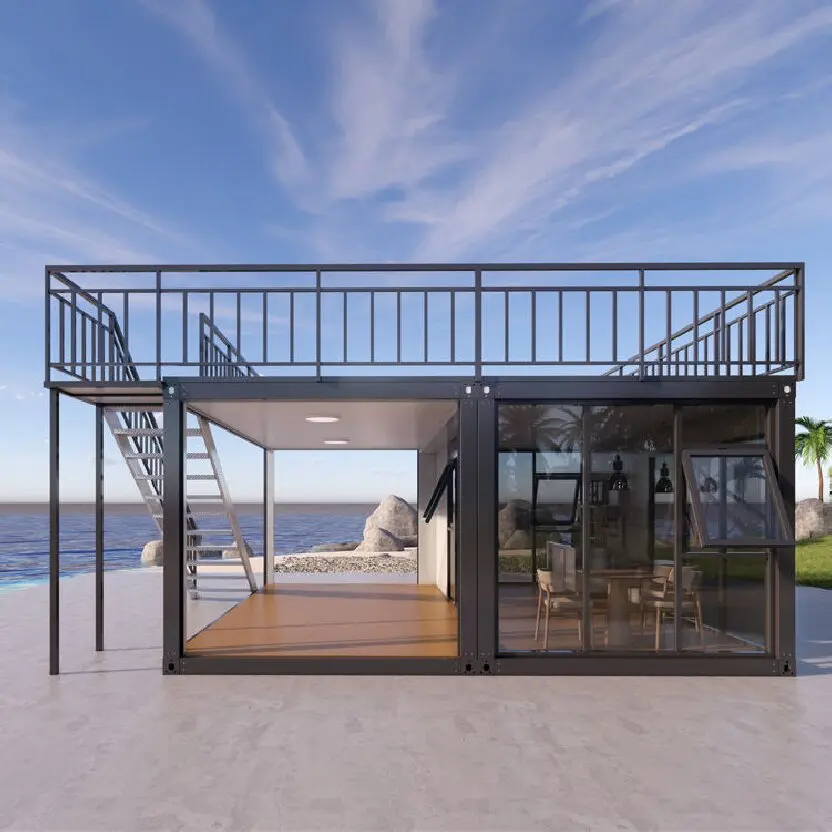 Luxurious Two-Story Restaurant Prefab Building Design Customizable Catering to Your Style Home Decor Ideas