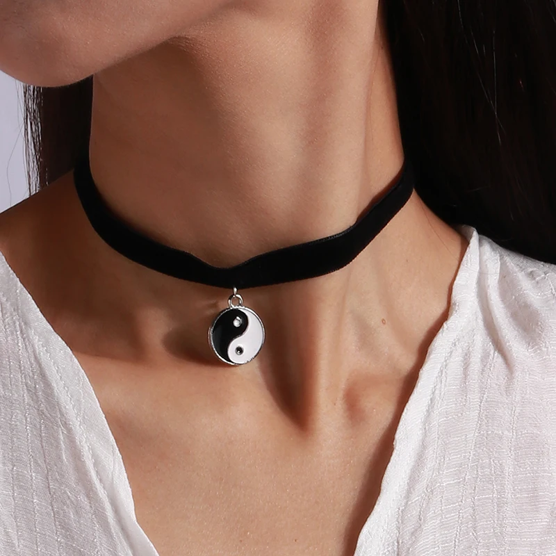 Mode Sexy Schwarz Samt Halsketten Punk Stil Aussage Kristall Liebe Herzen Halskette Für Frauen Partei Schmuck – Detail 14