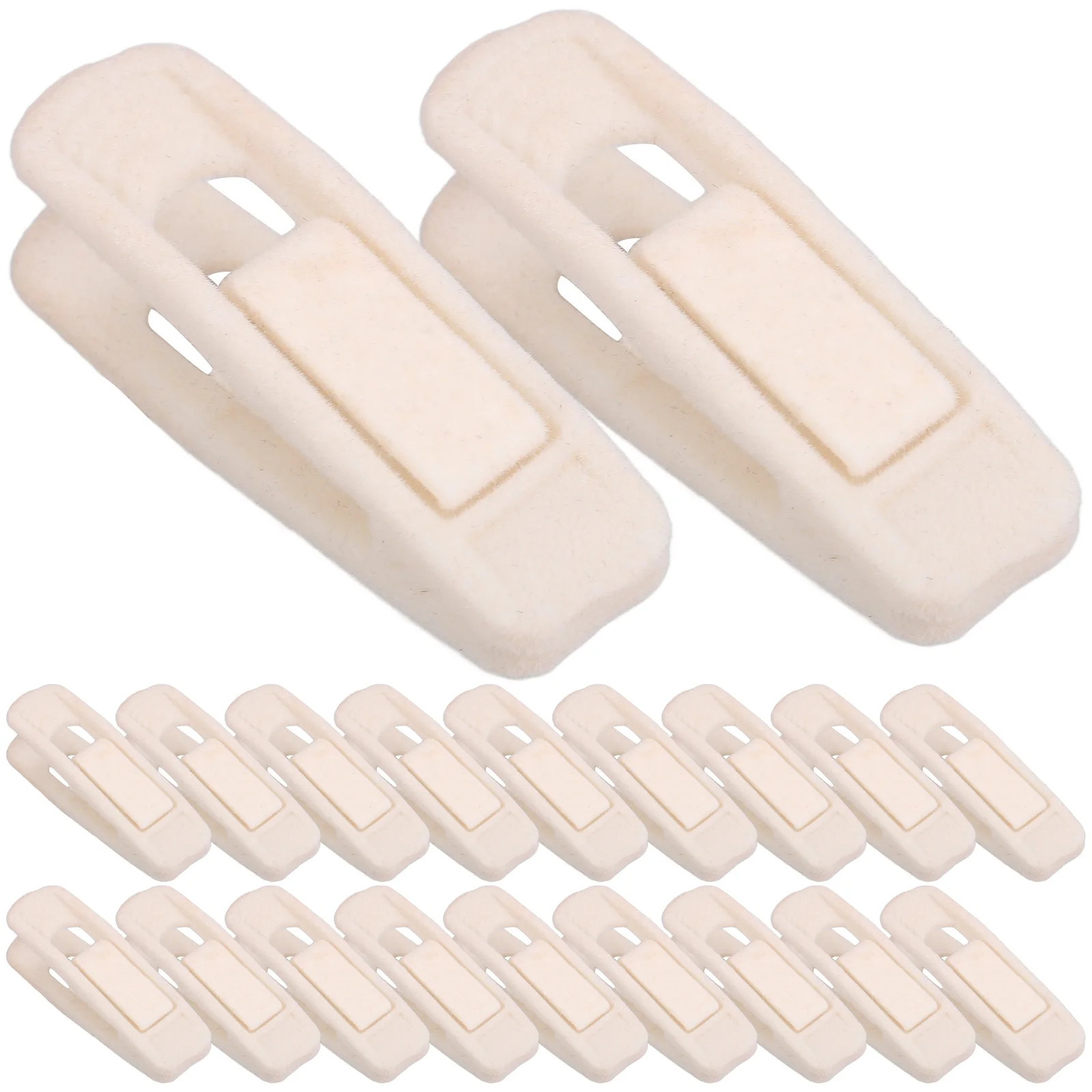 

20pcs Hanger Clips for Clothes Pants Hanging Trousers Skirt Hangers No Slip Marks Free Wardrobe Organizing Storage