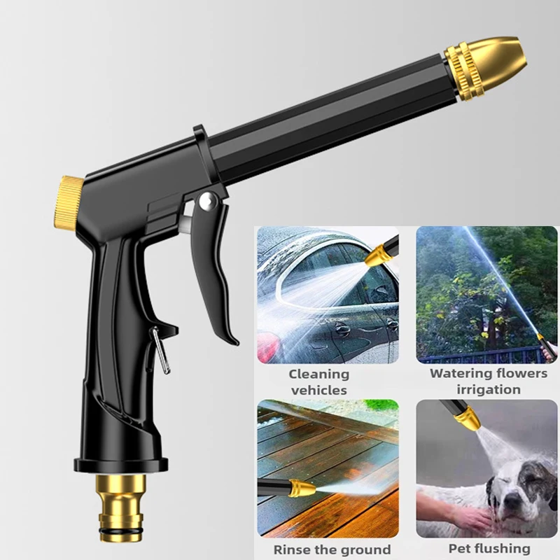 High Pressure Garden Water Guns Car Washing Household Sprayer Plant Irrigation Multi-Purpose Watering Gun Yard Watering Sprinkle