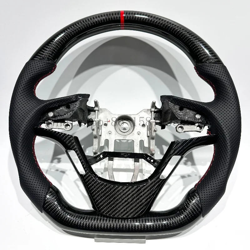 

Steering Wheel for Genesis Coupe Black Carbon Fiber Car Parts for 2011 2012 2013