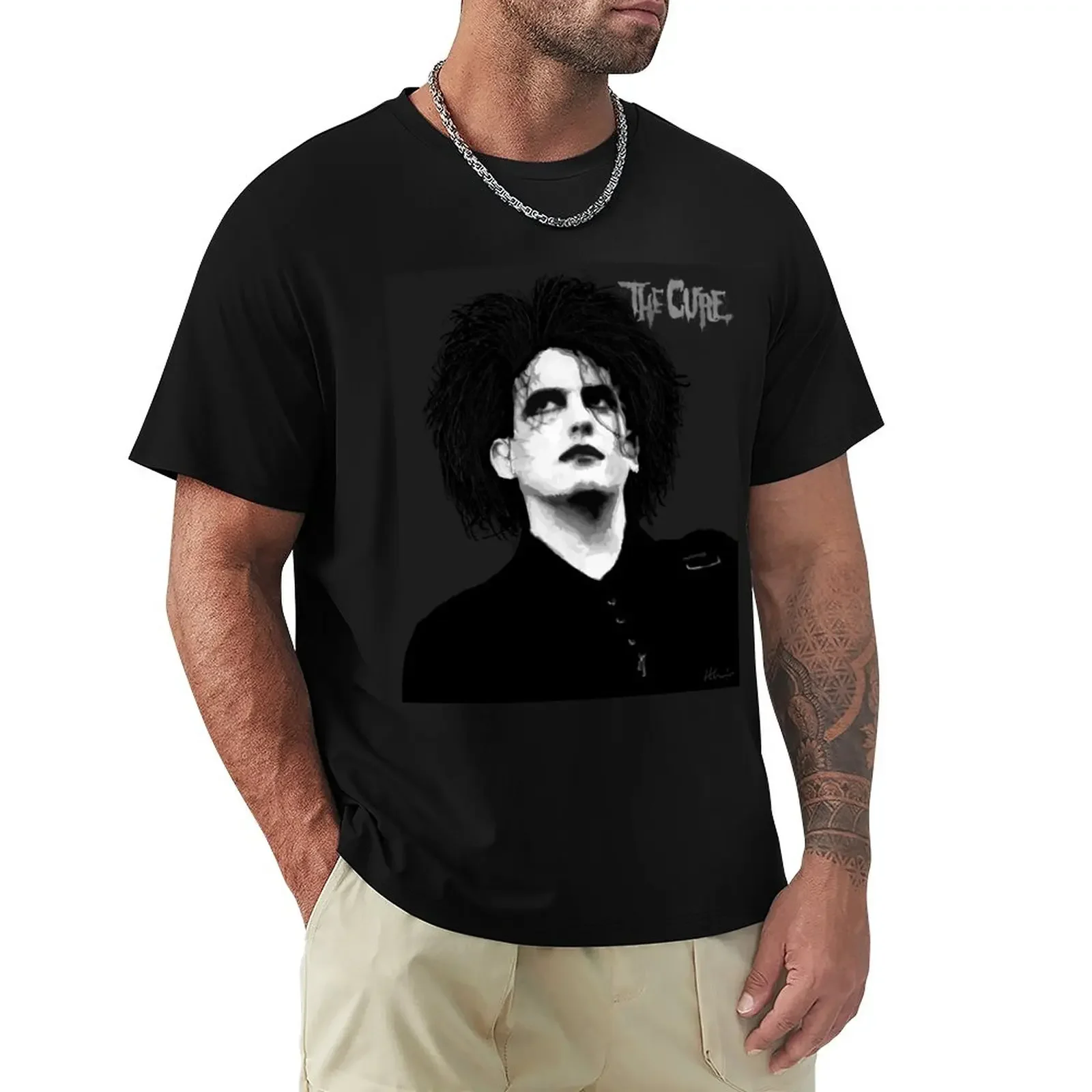 Robert Smith T-Shirt Short sleeve tee summer clothes Men's clothing