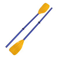 2Pcs Kayak Paddle Plastic Blade Canoe Boat Paddles Floating Inflatable Extendable Lightweight ABS Portable Water Sports Boating
