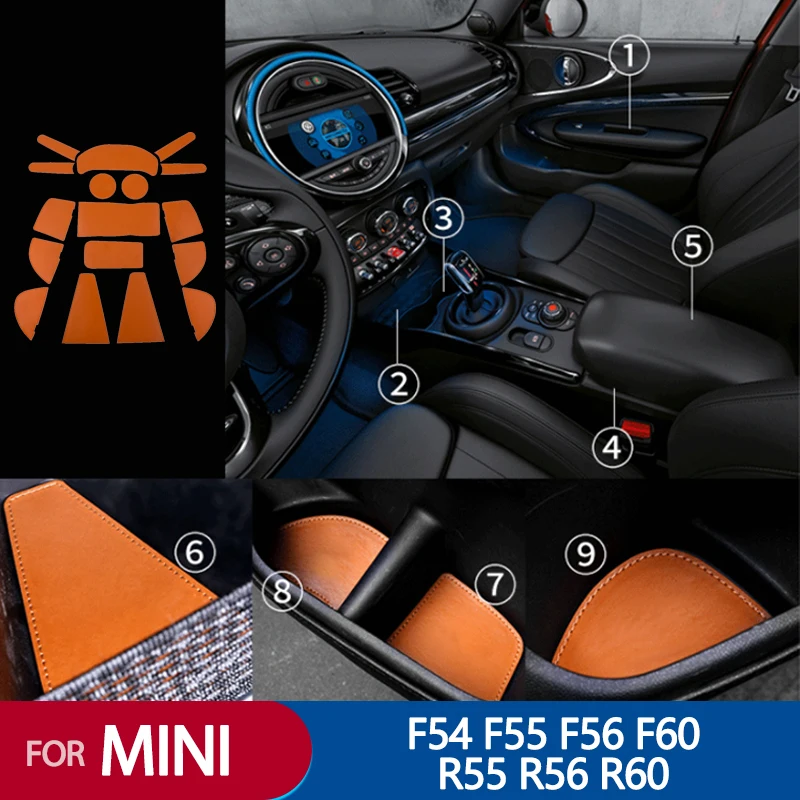 

full set Car Groove Anti-slip Coffee Water Cup Cushion Coaster Pad For MINI COOPER F54 F55 F56 F60 R55R56 R60 CLUBMAN COUNTRYMAN