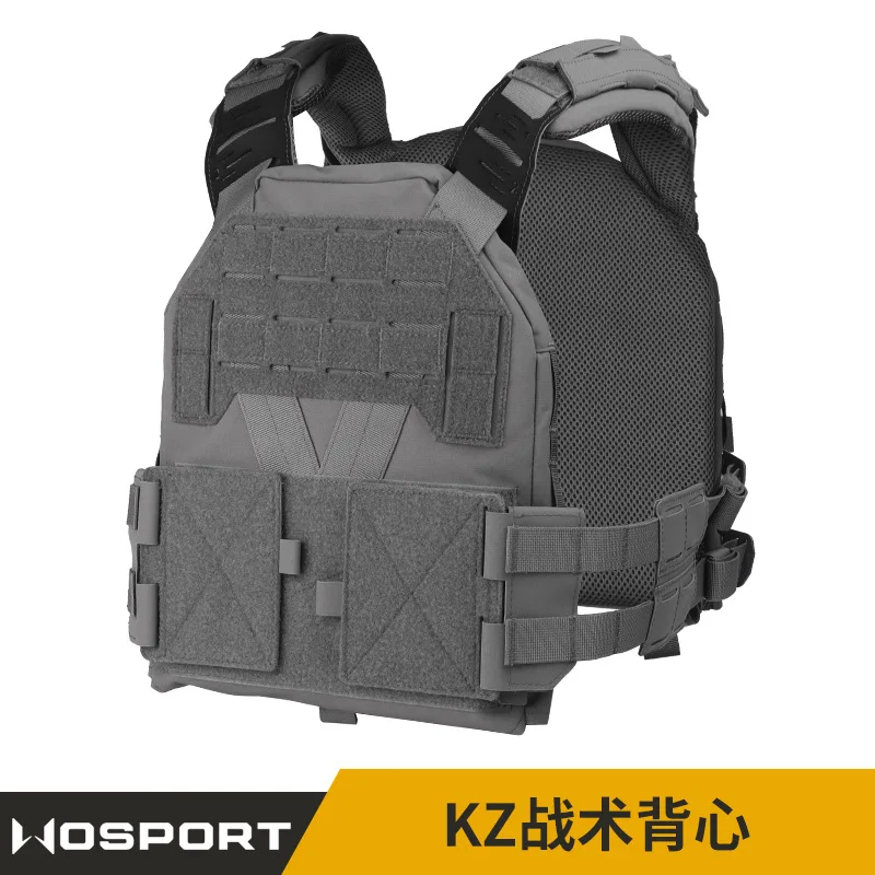 

KZ Tactical Protective Vest Plate Carrier Utility MOLLE Quick Release Lightweight Comfort Paintball Airsoft Outdoor Hunting Vest