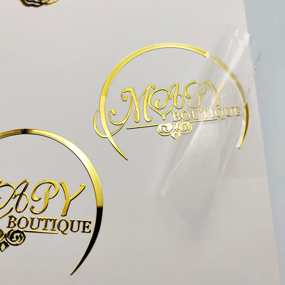 Custom Metal 3D Holographic Vinyl Stickers Sheet Logo Custom Stickers Packaging Label