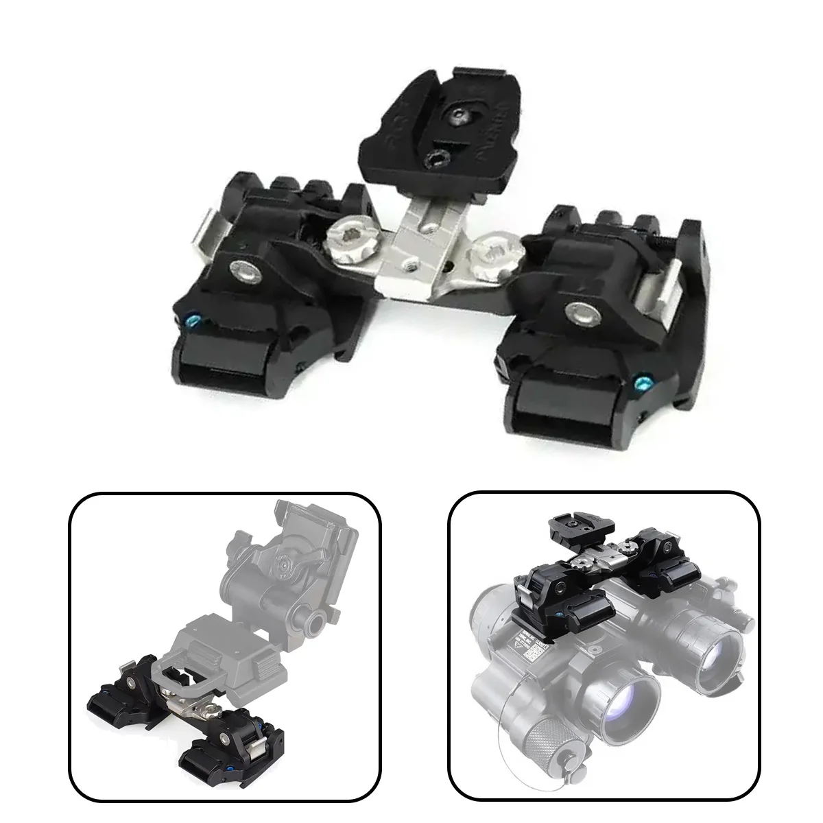 

Tactical Metal Universal RQE Dual Bridge Mount CNC KVC Bridge Mount For Night Vision PVS-14 MINI-NSEAS NVG DVO MUM Mount