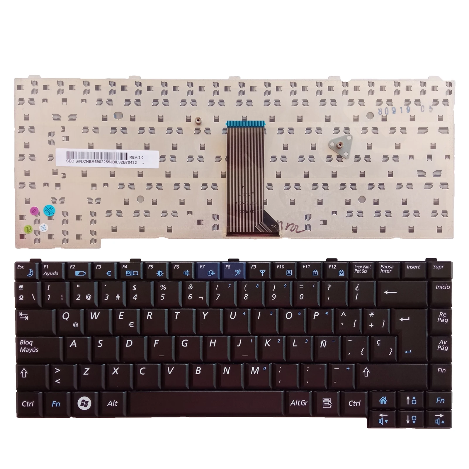 

New SP Laptop keyboard for Samsung Q308 Q310 V072260KS V072260CS1