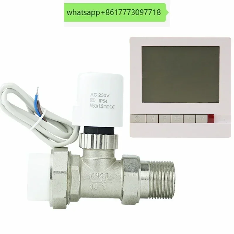 Floor heating actuator solenoid valve temperature controller panel switch water distributor electric temperature control valve