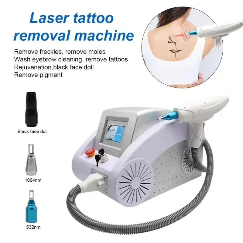 Machine laser portable pour anticorps tatouage, CE, Q Switch, Nd yag, 1064nm, 532nm, 1320nm, blanchiment de la peau, amélioration des 5.0