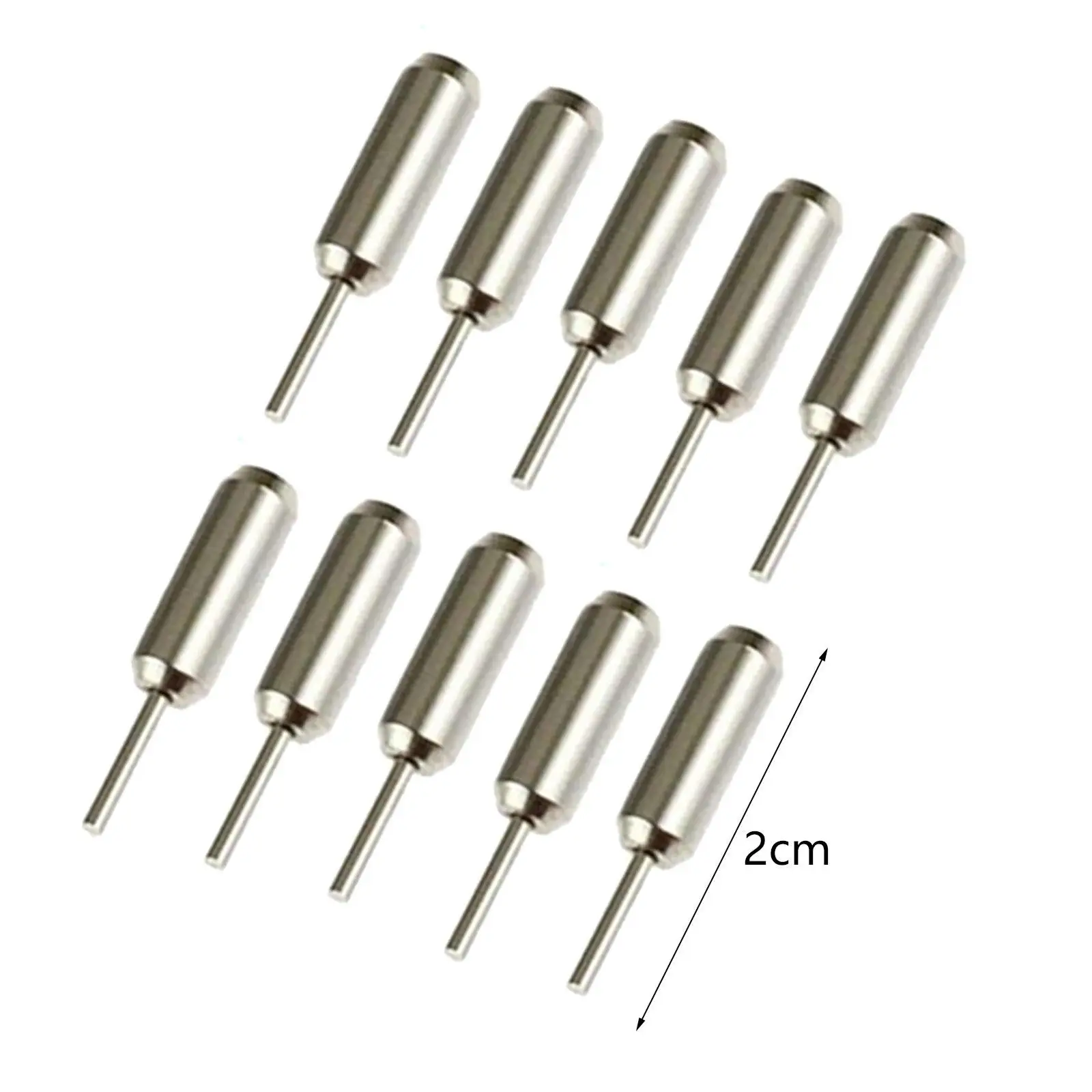 10x Watch Link Remover Pins Metal Watch Adjuster 20mm Long Watch Disassembly Watch Band Removal Pins Spare Pins Accessories