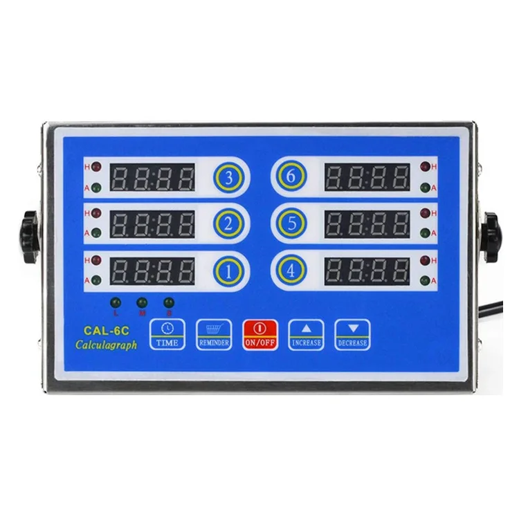 

Commercial Kitchen Six-Channel Timer Baking Western Restaurant Timer