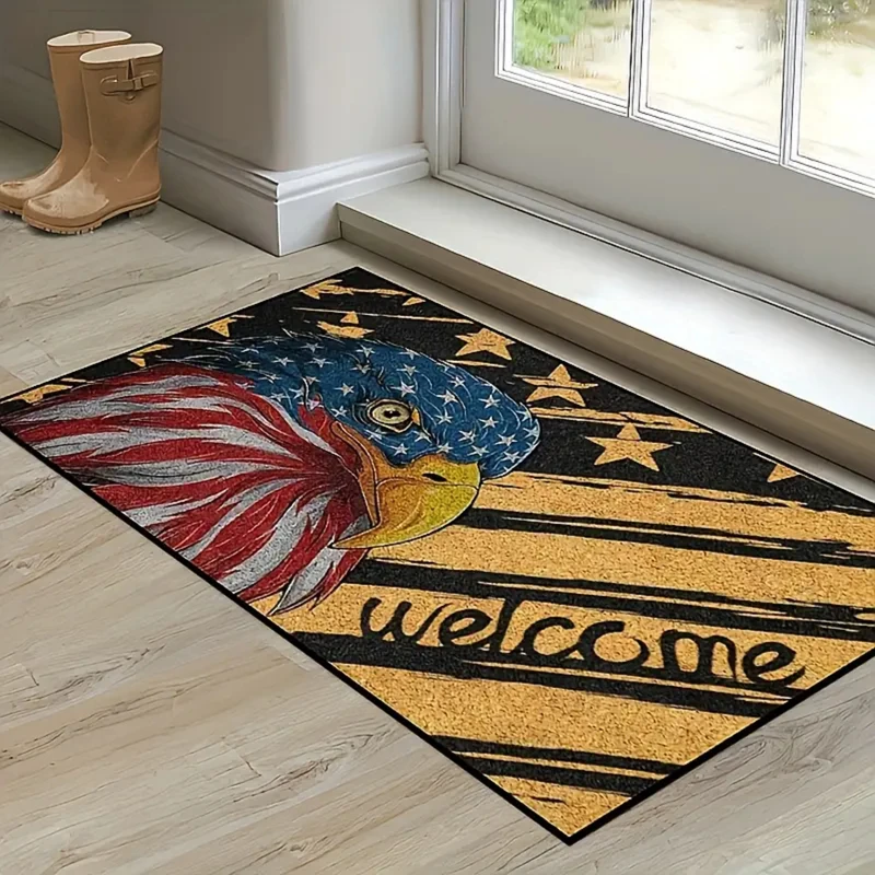 1Pc Welcome Mat Entrance Door Mats Dirt Resistant Kitchen Rug Non-Slip Floor Rugs Washable Carpet For Living Room Home Decor